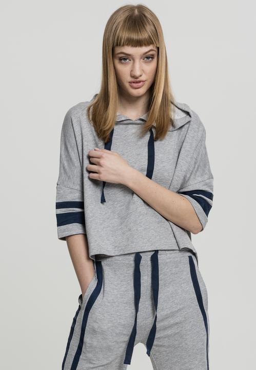 Actual product image Urban Classics Ladies Taped Short Sleeve Hoody (XS)