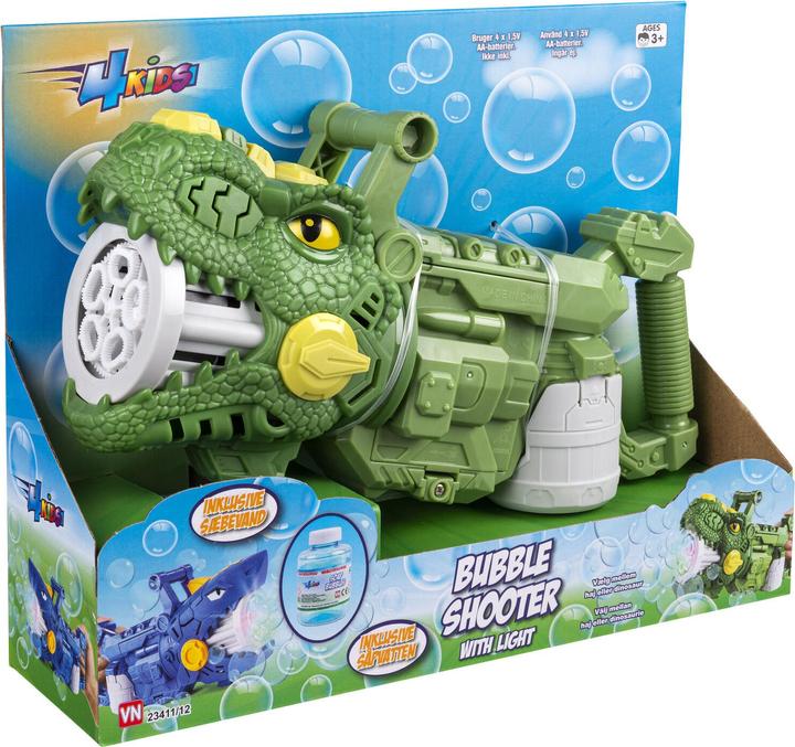 Actual product image VN Toys 4-Kids - Electric Bubble Gun - Dino (23411)