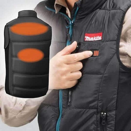 Actual product image Makita CV101DZL Rechargeable heated vest 12V MAX Li-ion, L (L)
