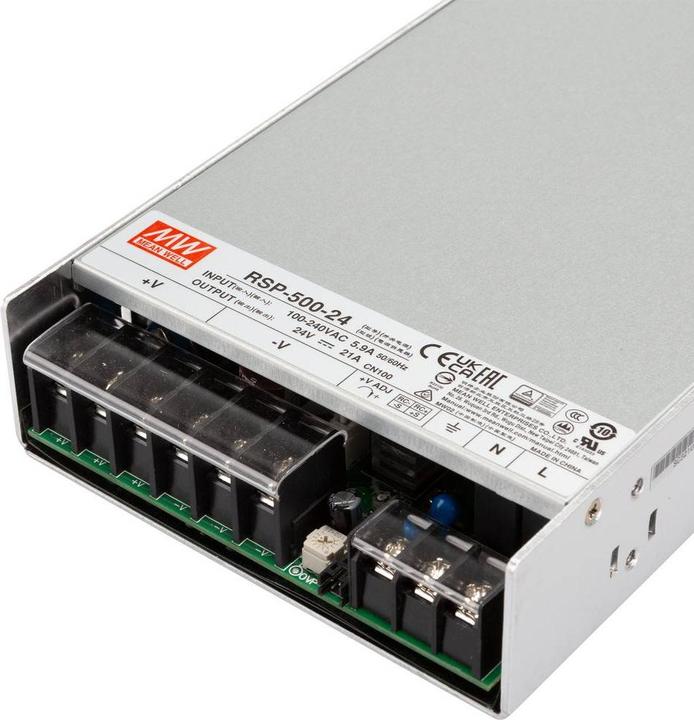 Actual product image MeanWell AC/DC power supply module closed (504 W)
