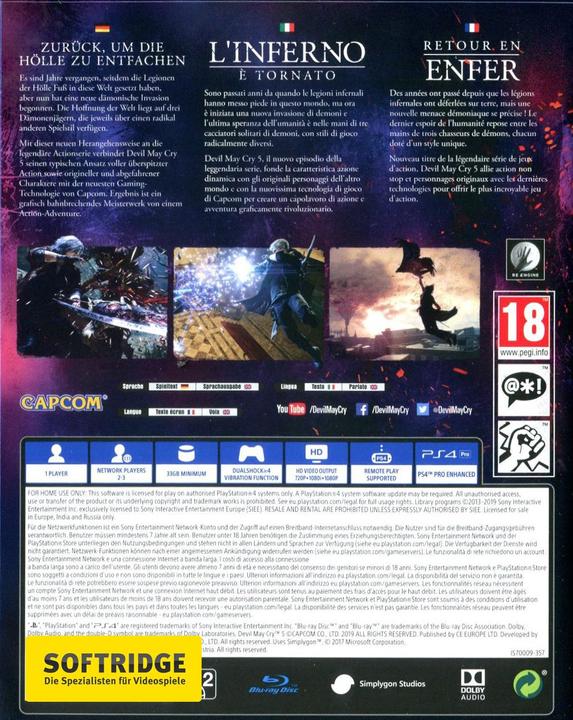 Produktbild Capcom Devil May Cry 5 (PS4, Multilingual)