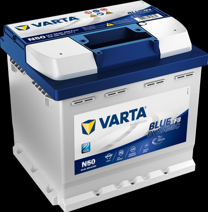 Immagine prodotto Varta N50 Blue Dynamic EFB 550 500 055 Batteria per auto 50Ah (12 V, 50 Ah, 550 A)