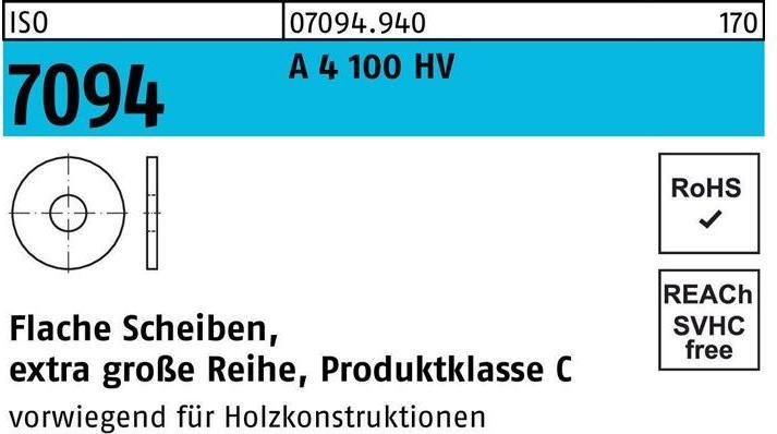 Produktbild Reyher Unterlegscheibe ISO 7094 10 A 4 100 HV
