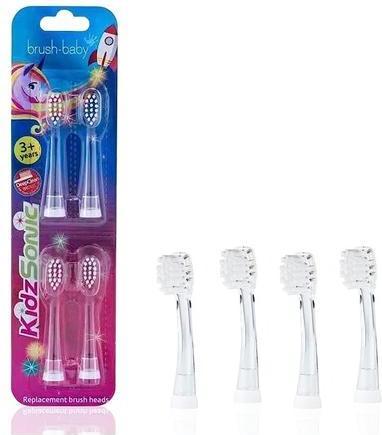 Actual product image Brush-Baby KidzSonic Rocket and Unicorn Replacement Brush Heads Age 3
