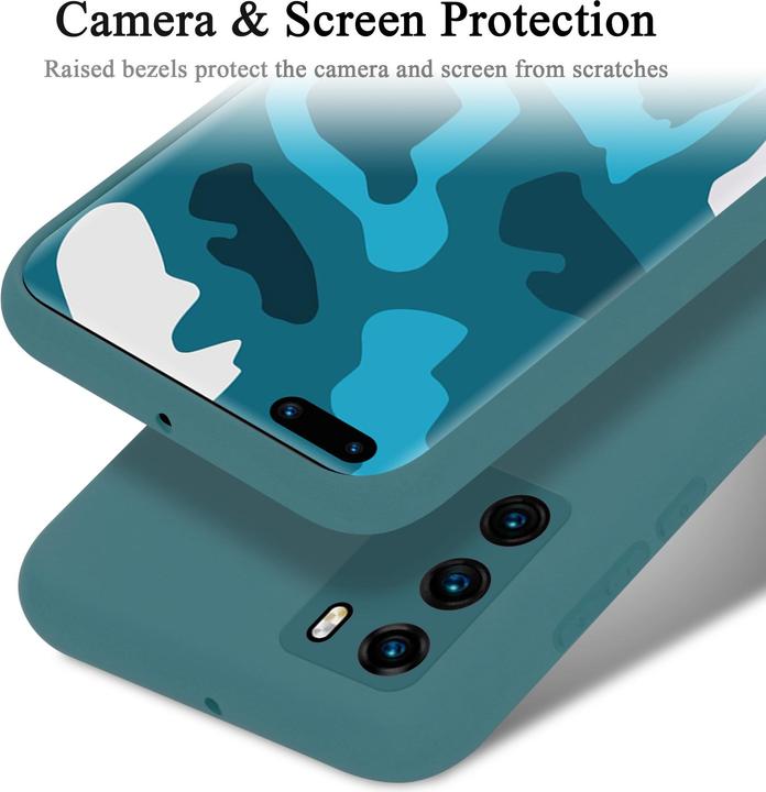 Actual product image Cadorabo TPU Liquid Silicone Case Cover (Huawei P40)