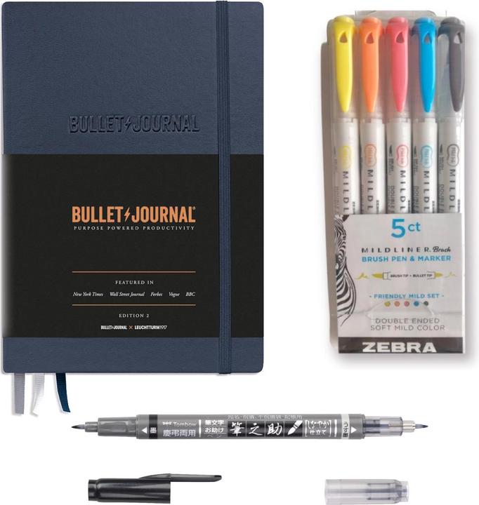 Produktbild MeinStift Bullet Journal Einsteiger Set mit Buch und Stiften - Blue22