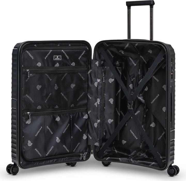 Immagine prodotto Pactastic Collezione 02 THE THREE SET Set di valigie a 4 ruote 3 pezzi (204 l, XL (da 115l))