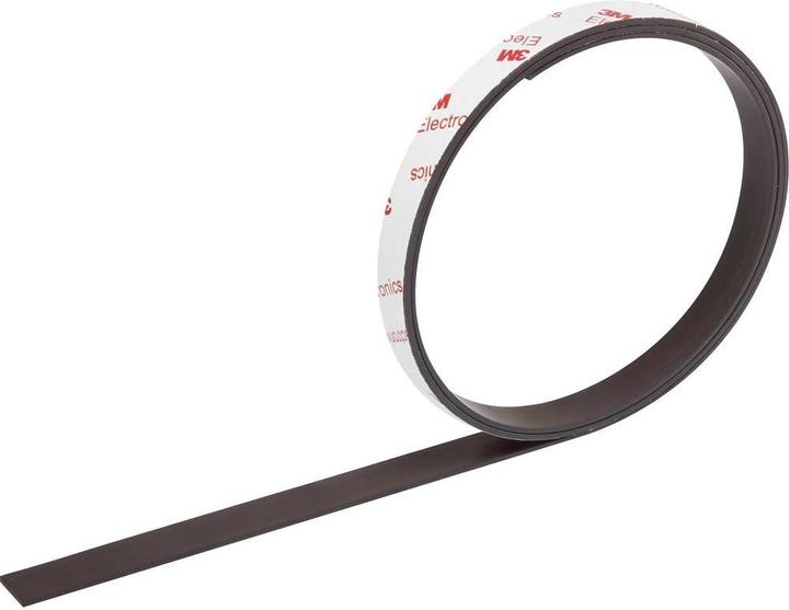 Toolcraft Ruban adhésif magnétique anthracite (L x (12.50 mm)
