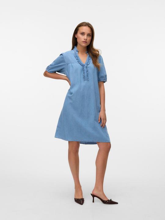 Actual product image Vero Moda VMROSA Kurzes Kleid Jeanskleid (L)