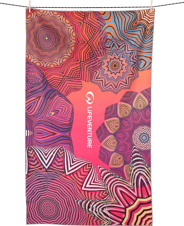Actual product image Lifeventure Recycled SoftFibre Trek Towel, Mandala, Giant (150 x 90 cm)