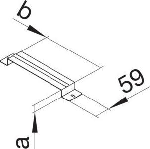Immagine prodotto Hager Sistema di canalizzazione a pavimento con staffa Tehalit. UKB340380 (5.90 cm)