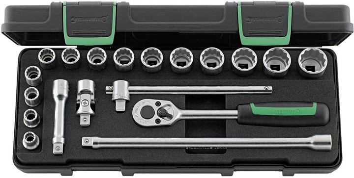 Produktbild Stahlwille Steckschlüsselsatz 3/8 (10 mm) (19 mm, 12 mm, 14 mm, 22 mm, 16 mm, 10  mm, 21 mm, 18 mm, 17 mm, 11 mm, 15 mm, 8 mm, 9 mm, 13 mm, 20 mm)
