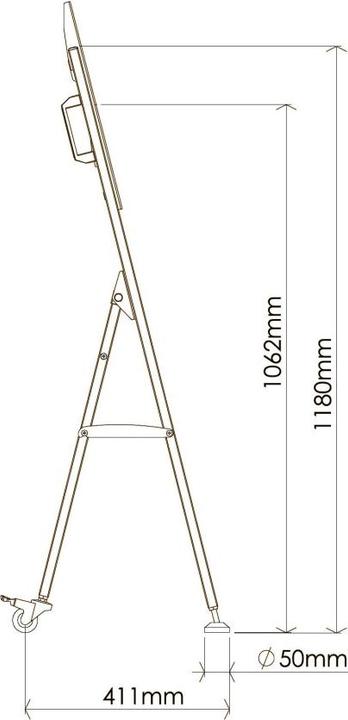 Actual product image Techly TV Trolley for LCD LED TV 23-55"