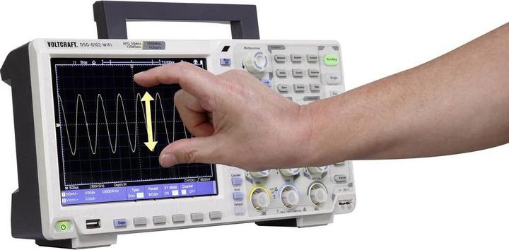 Actual product image Voltcraft Digital Oscilloscope DSO-6102WIFI 100 MHz (CAT II)