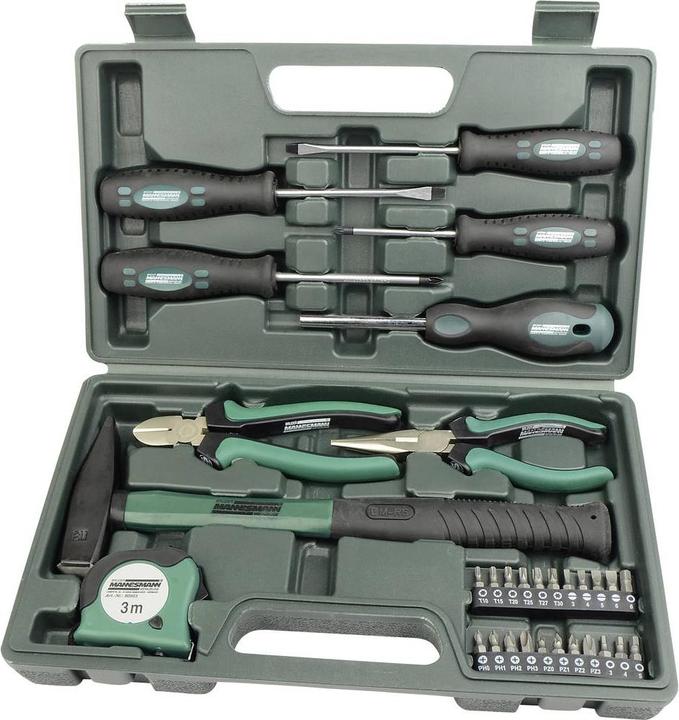 Actual product image Mannesmann Do-it-yourself tool set in suitcase (31 pieces)