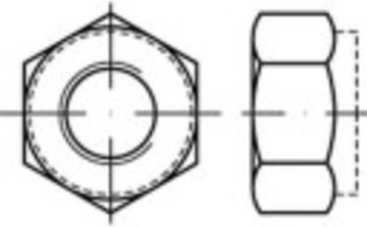 Toolcraft Sicherungsmuttern M10 ISO 7040 (M10)