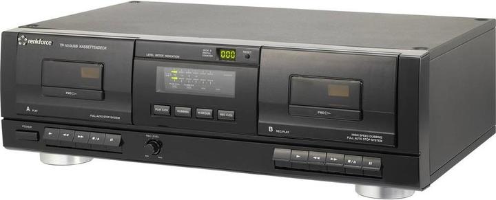 Renkforce Registratore a nastro TP-1010USB Nero D (Registratore a cassette)
