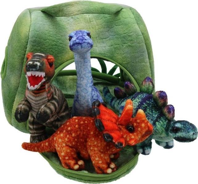 Actual product image The Puppet Company Hide-Away Dinosaur House with Finger Puppem