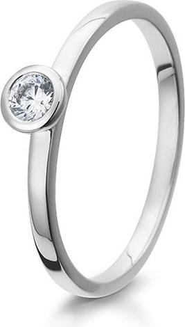 Produktbild Breuning RING - BRILL. 0,10 Ct. H/si (52, 750/18 K Gold)