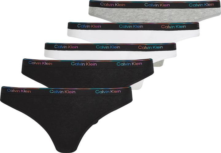 Produktbild Calvin Klein 5-Pack Bikini Slips Dames - Multi - Maat XL (XL, 5er Pack)