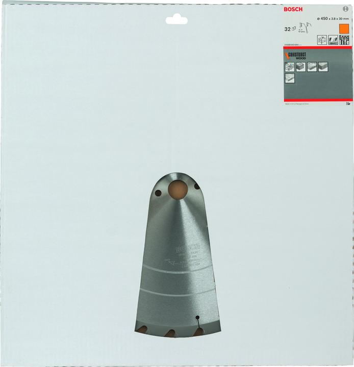 Produktbild Bosch Professional Zubehör PRO Construct Wood Kreissägeblatt, 450 x 3,8 x 30 mm
