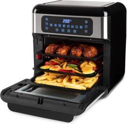 Image du produit Inventum GF1200HLD - Airfryer oven - Friteuse à vapeur avec mand mandrin rouge - Inhoud 12 liter - Zwart/RVS
