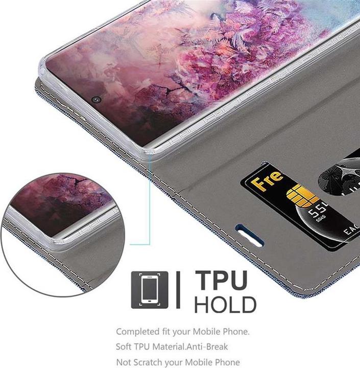 Actual product image Cadorabo Book Jeans Optics Cover (Samsung Galaxy Note 10+)