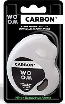 Image du produit woom Carbon+ expanding dental floss with activated carbon 30m (30 m)