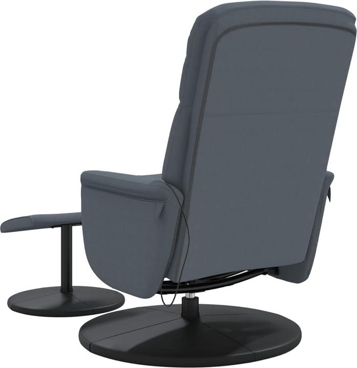 Produktbild VidaXL Massagesessel mit Fusshocker Dunkelgrau Samt,Farbe