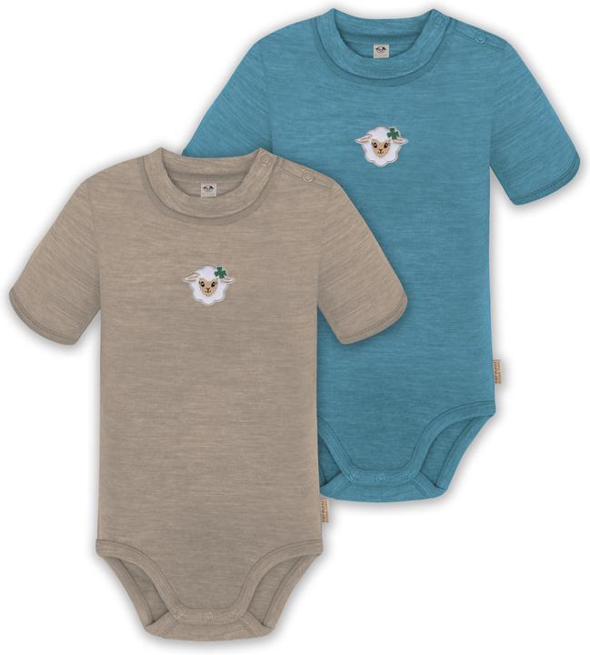Normani 2er Set Baby Merino Kurzarmbody „Tihoi" - 9317