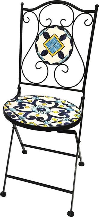 Produktbild Mojawo Mosaik Sitzgarnitur Set 3-teilig Sitzgruppe Gartenmöbel Tisch Stühle