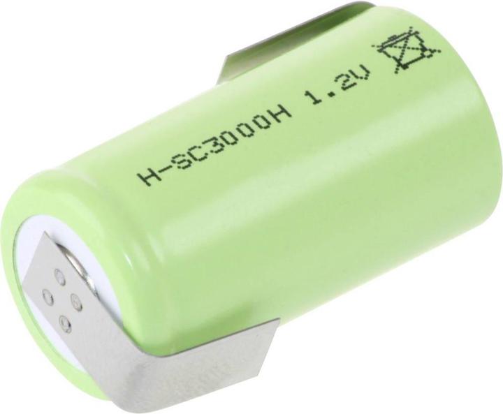 Actual product image Mexcel Special battery Sub-C high tempera (1.20 V, 3000 mAh)