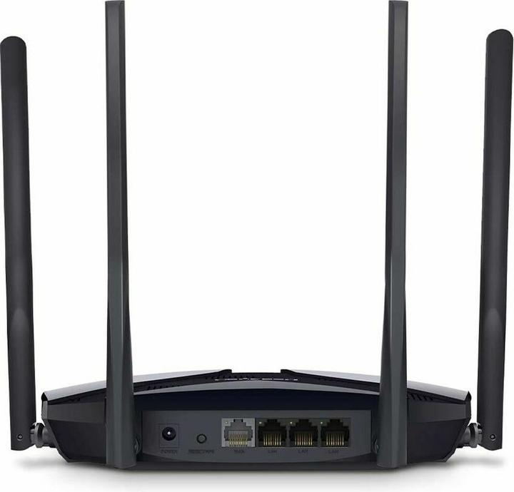 Produktbild Mercusys ROUTER WIFI 6 AX1800 DB 1201MBPS + 574 MBPS 3P LAN 1P WAN 4 ANTENNE