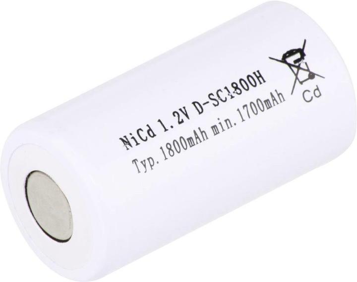 Actual product image Mexcel Special battery Sub-C high temp. (1 pcs., Sub-C, 1800 mAh)