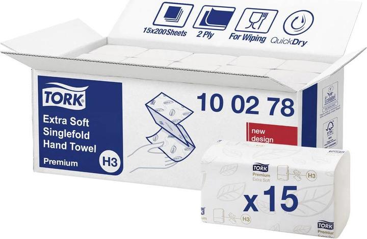 Image du produit Tork Serviettes en papier (15 x)