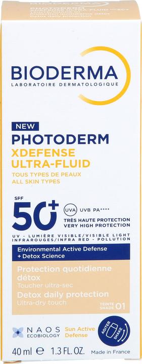 Produktbild Bioderma Photoderm Xdefense Ultra Fluid SPF 50+ 40ml Shade 01 - Very Light (Sonnencreme, SPF 50+, 40 ml)