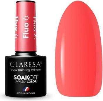 Produktbild Claresa Fluo UV-Nagellack 5ml - 6er-Pack (Rot, UV-Gel Lack)