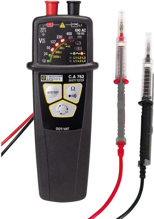 Actual product image Chauvin Arnoux Bipolar voltage tester CA (CAT IV 600V)