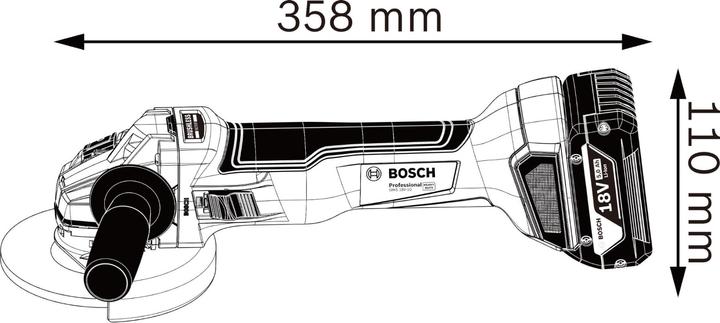 Productafbeelding Bosch Professional GWS 18V-10 (125 mm)