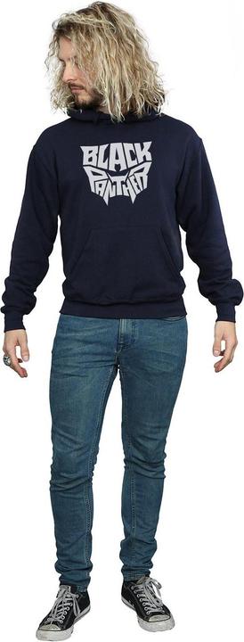 Immagine prodotto Felpa con cappuccio con scritta Black Panther Uomo (XL)