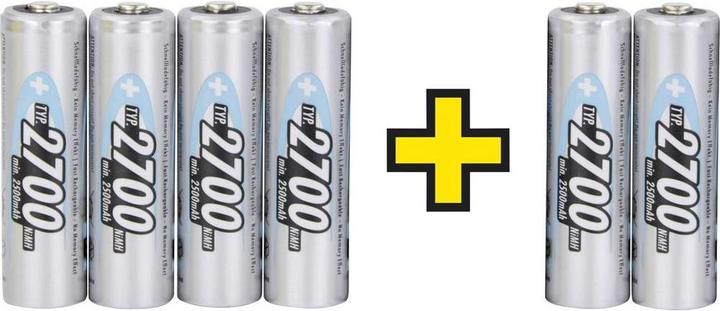 Produktbild Ansmann Mignon (AA)-Akku NiMH HR06 (6 Stk., AA, 2700 mAh)