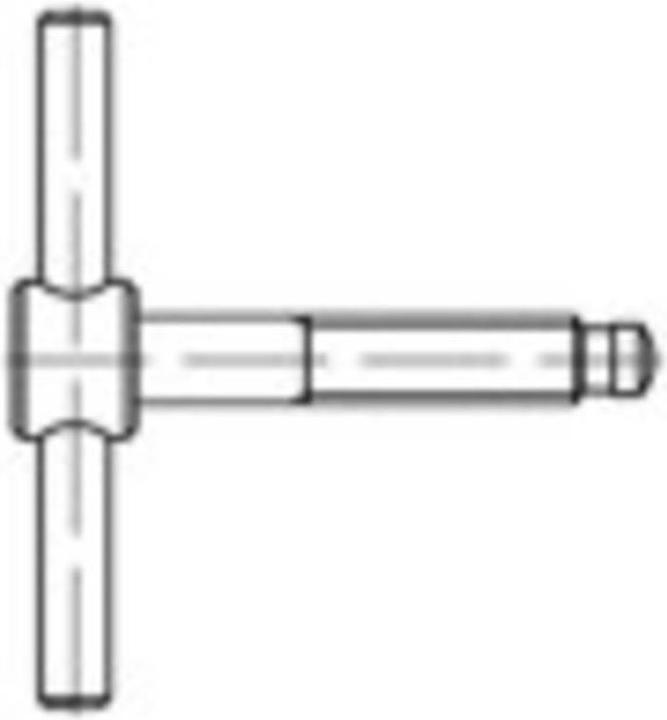 Produktbild Toolcraft Knebelschraube M8 50 mm Stahl (1 Schrauben pro Stück)