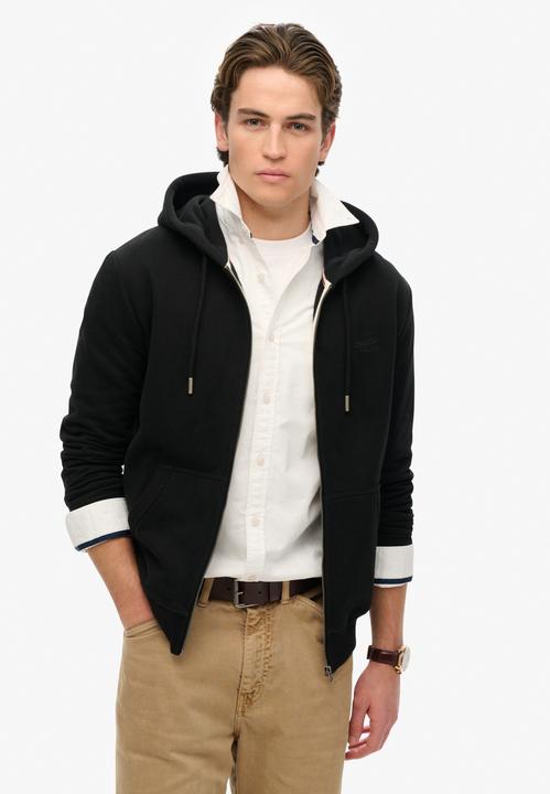 Actual product image Superdry Sweatjacke Casual Figurbetont Essential Logo Zip Hoodie (XL)