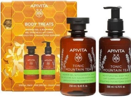 Apivita Promo Body Treats Tonic Mountain Tea Shower Gel 250ml und Body Lotion 200ml (250 ml)