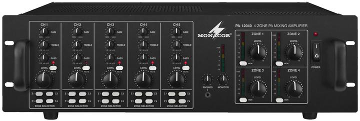 Actual product image Monacor ELA amplifier PA-12040 120 W 4-channel 4- (Amplifier)