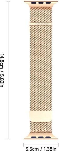 Actual product image Dux Ducis Milanese Pro Armband (41 mm, 38 mm, 40 mm, Stainless steel)