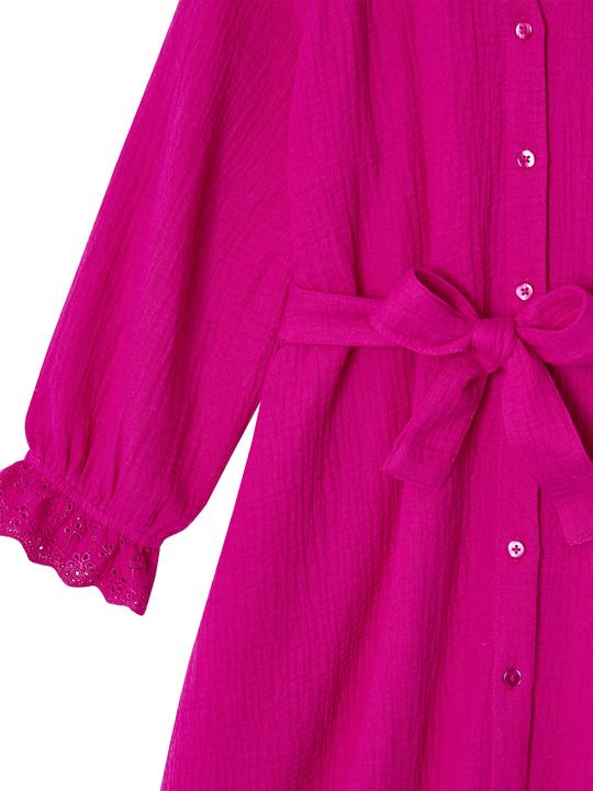 Immagine prodotto Vertbaudet Mädchen Kleid aus Musselin mit Lochstickerei (92)