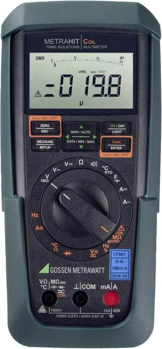 Gummischutzhülle, Multimeter, Messkabelsatz KS17-2, CD-ROM, Kurzbedienungsanleitung, DAkkS-Kalibrierschein, Coil-Test-Adapter, zwei Mignonzellen