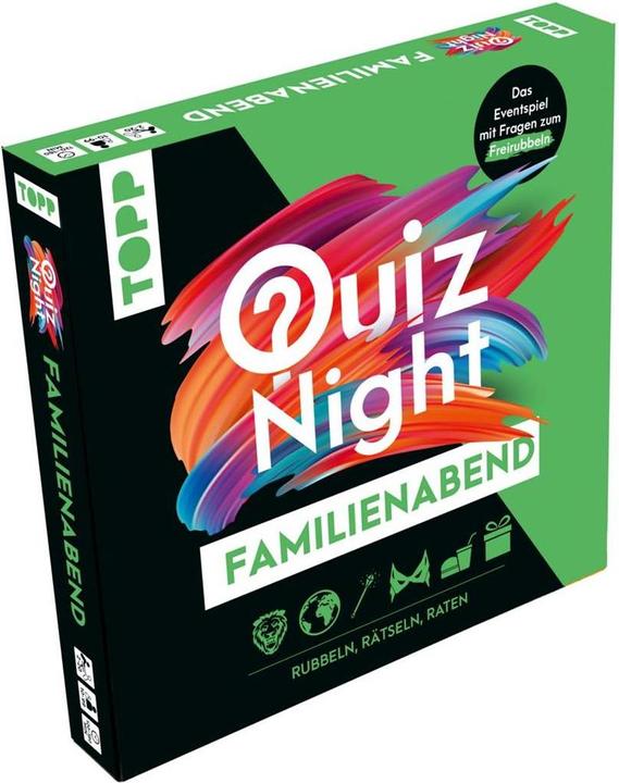 Actual product image TOPP Quiznight: Family evening - RUBBLE, RATHER, RATE (German)