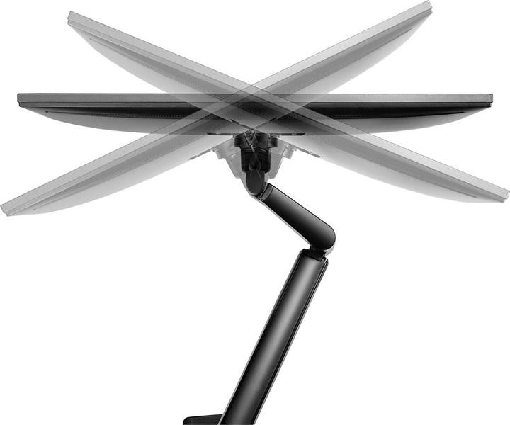 Actual product image Ergo Office Black Monitor Desk Mount, Gas Spring, 17"-32", 9kg, ER-405B (Table, 32.01")
